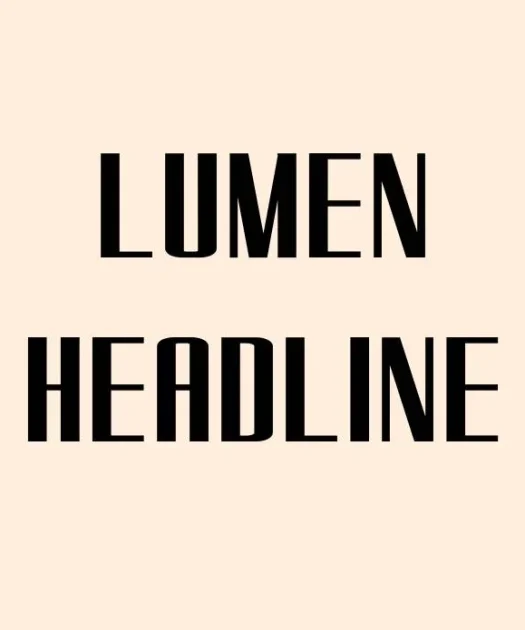Lumen Headline Font Free Download