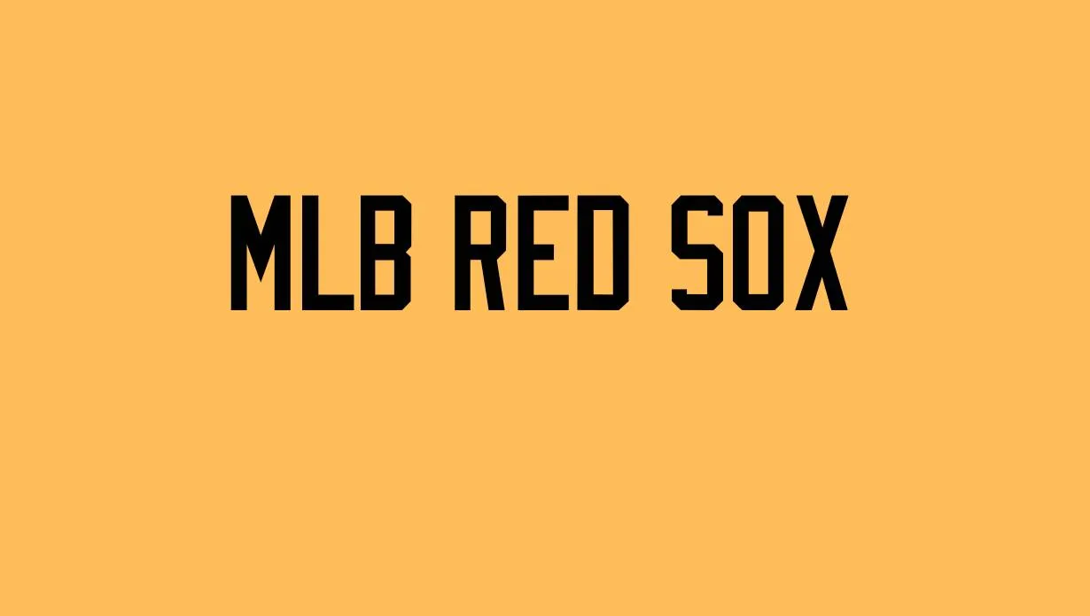 MLB Red Sox Regular Font Free Download