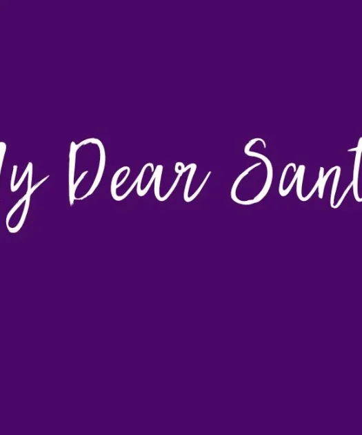 My Dear Santa Script Font Free Download