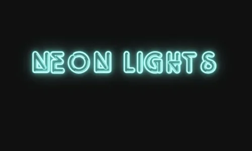 Neon Lights Font Free Download