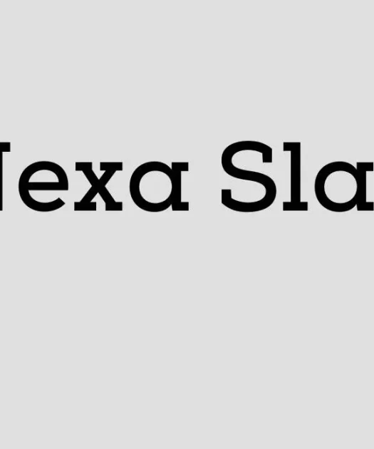 Nexa Slab Font Free Download