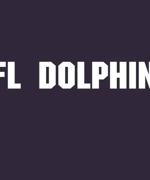NFL Dolphins Regular Font Free Download