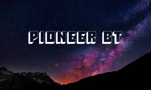 Pioneer BT Font Free Download