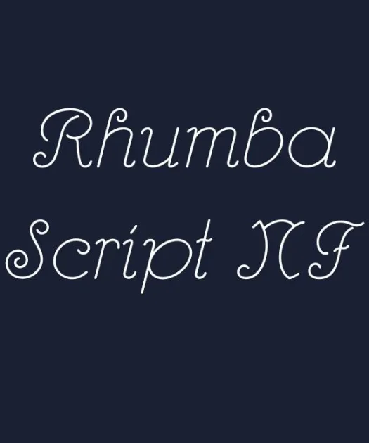 Rhumba Script NF Font Free Download