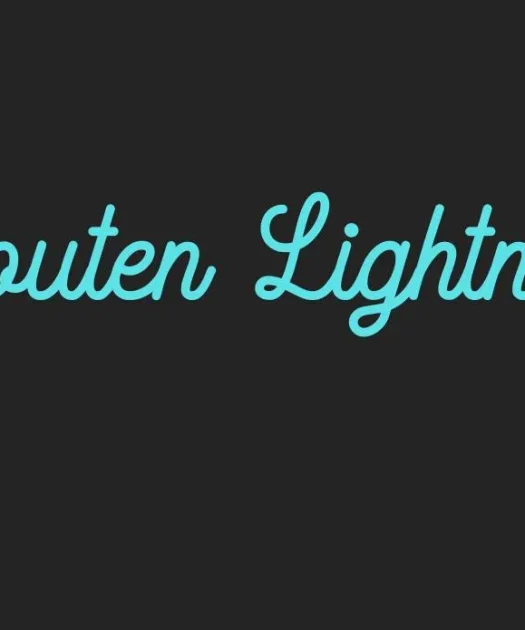 Routen Lightning Monoline Font Free Download