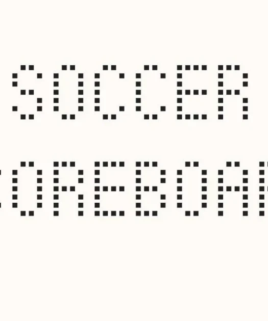 Soccer Scoreboard Font Free Download