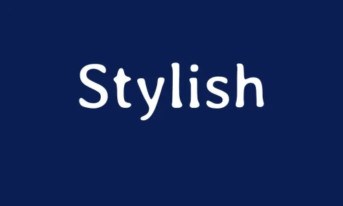 Stylish Font Free Download