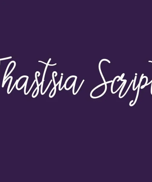 Thastsia Script Font Free Download