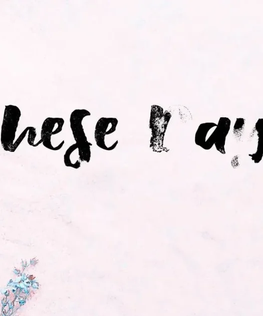 These Days SVG Font Free Download