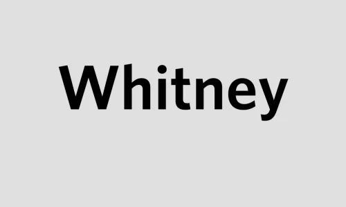Whitney Semibold Font Free Download