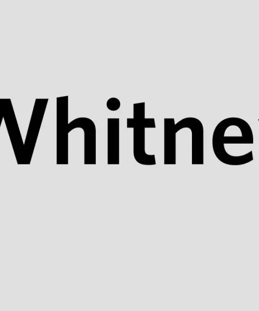 Whitney Semibold Font Free Download