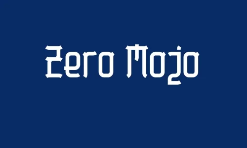 Zero Mojo Font Free Download