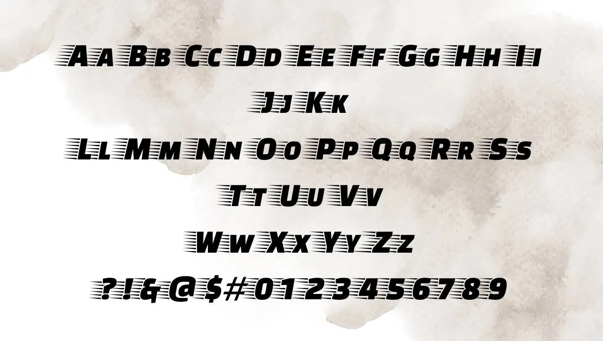 Faster One Font