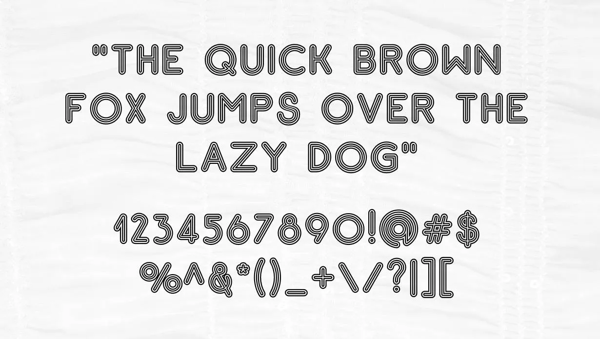 Gluck Stripes Font