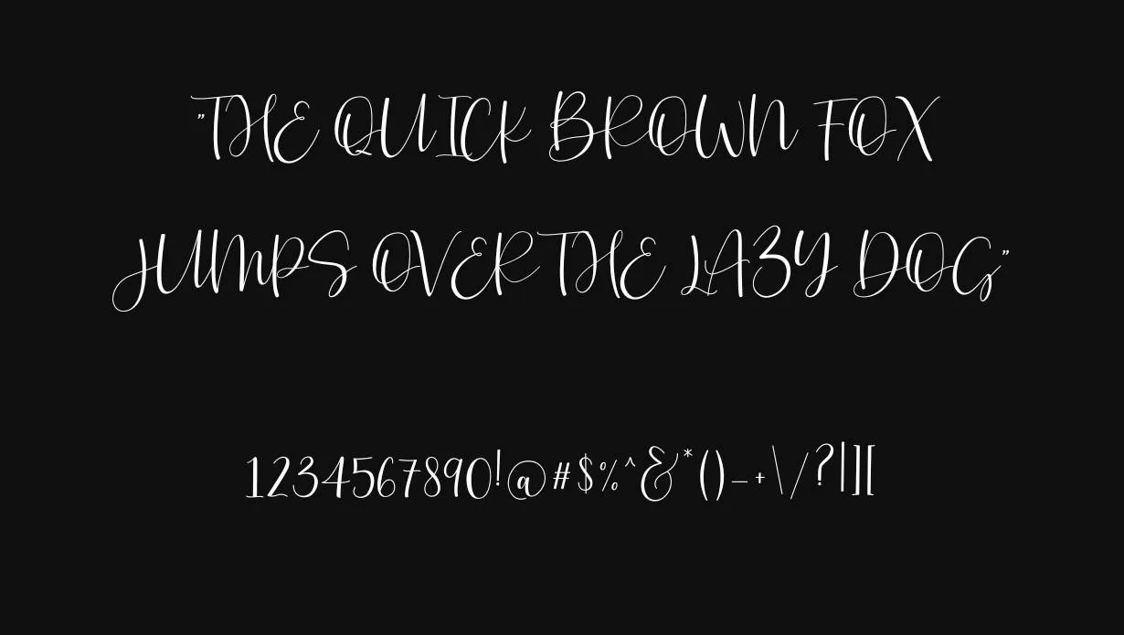 Just Love Calligraphy Script Font