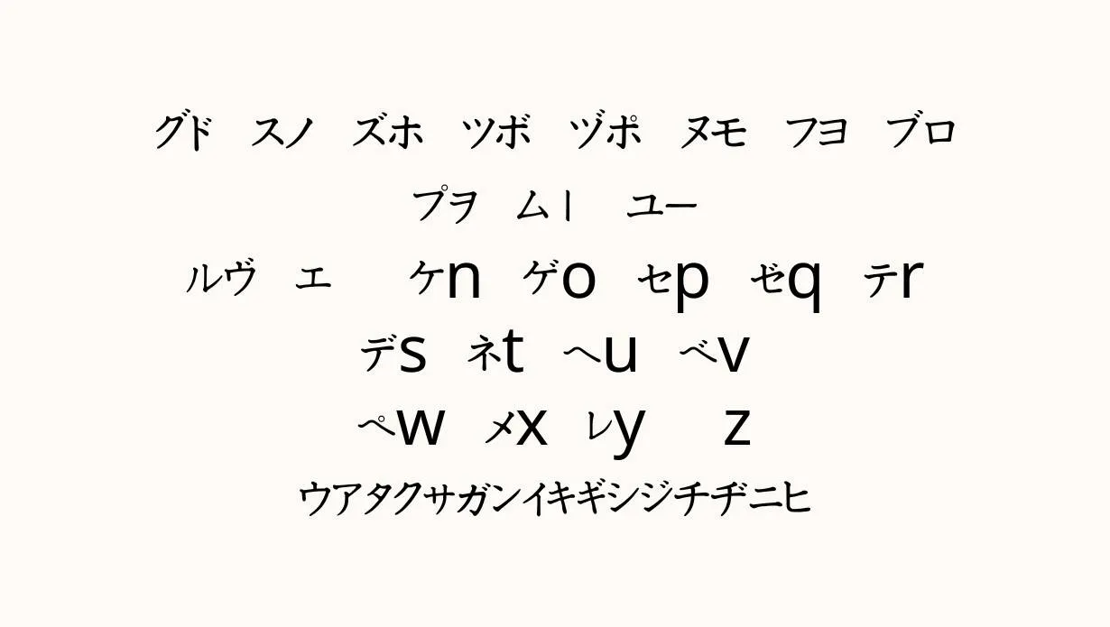 Katakana Font 