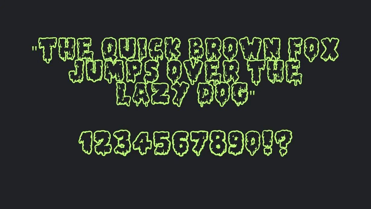 Lethal Slime Font