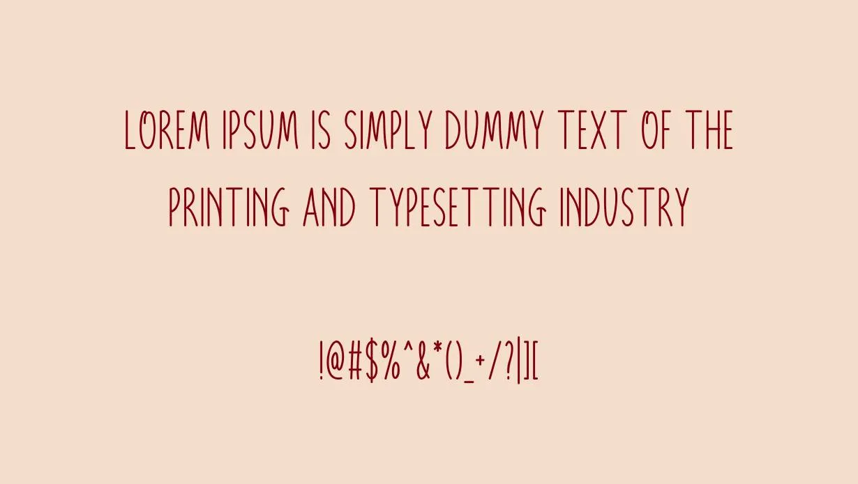 Romance Font