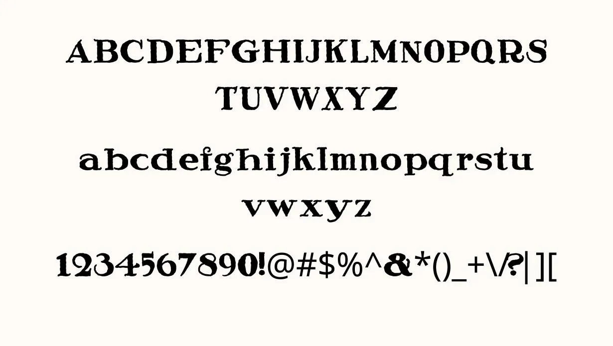 Speedball Ragged Font