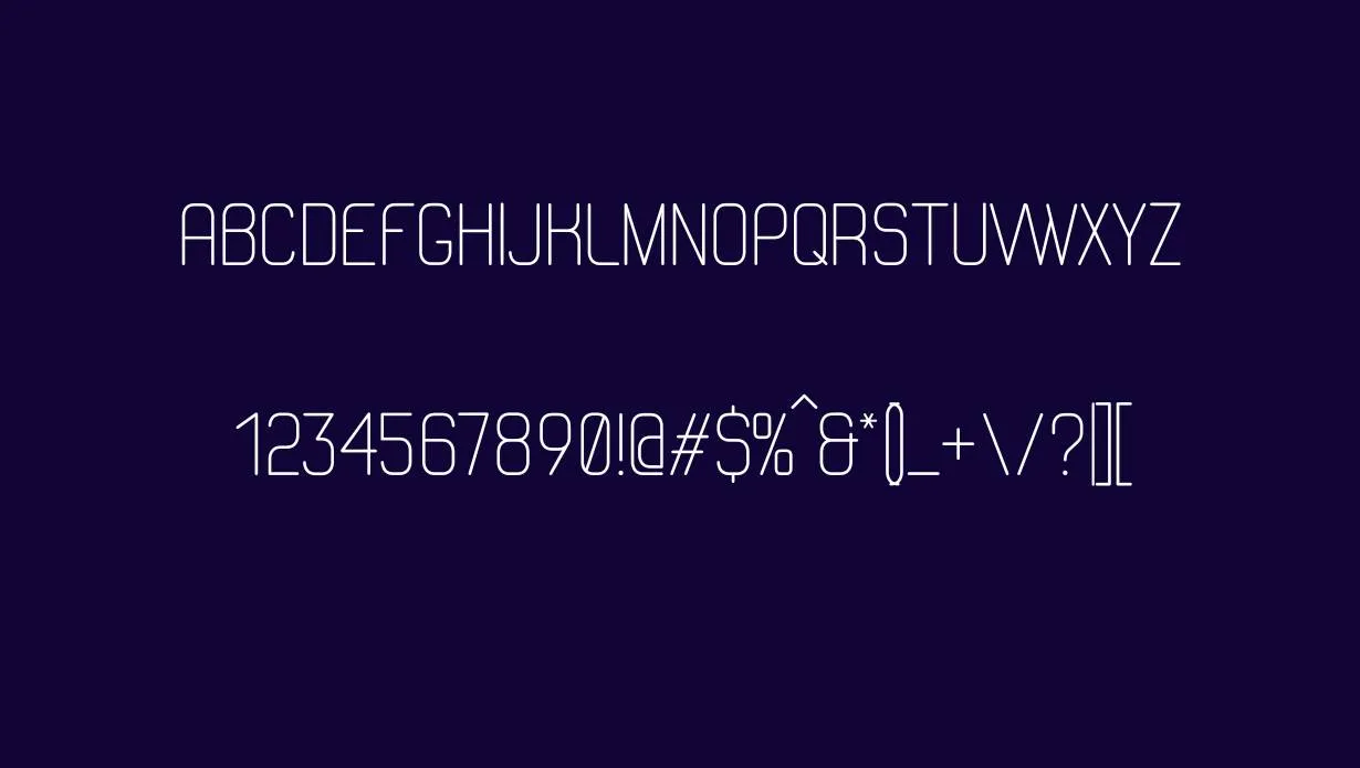 AC Line Font