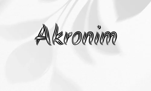 Akronim Font Free Download Akronim Font Free Download
