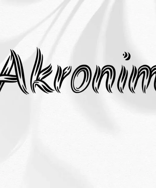 Akronim Font Free Download