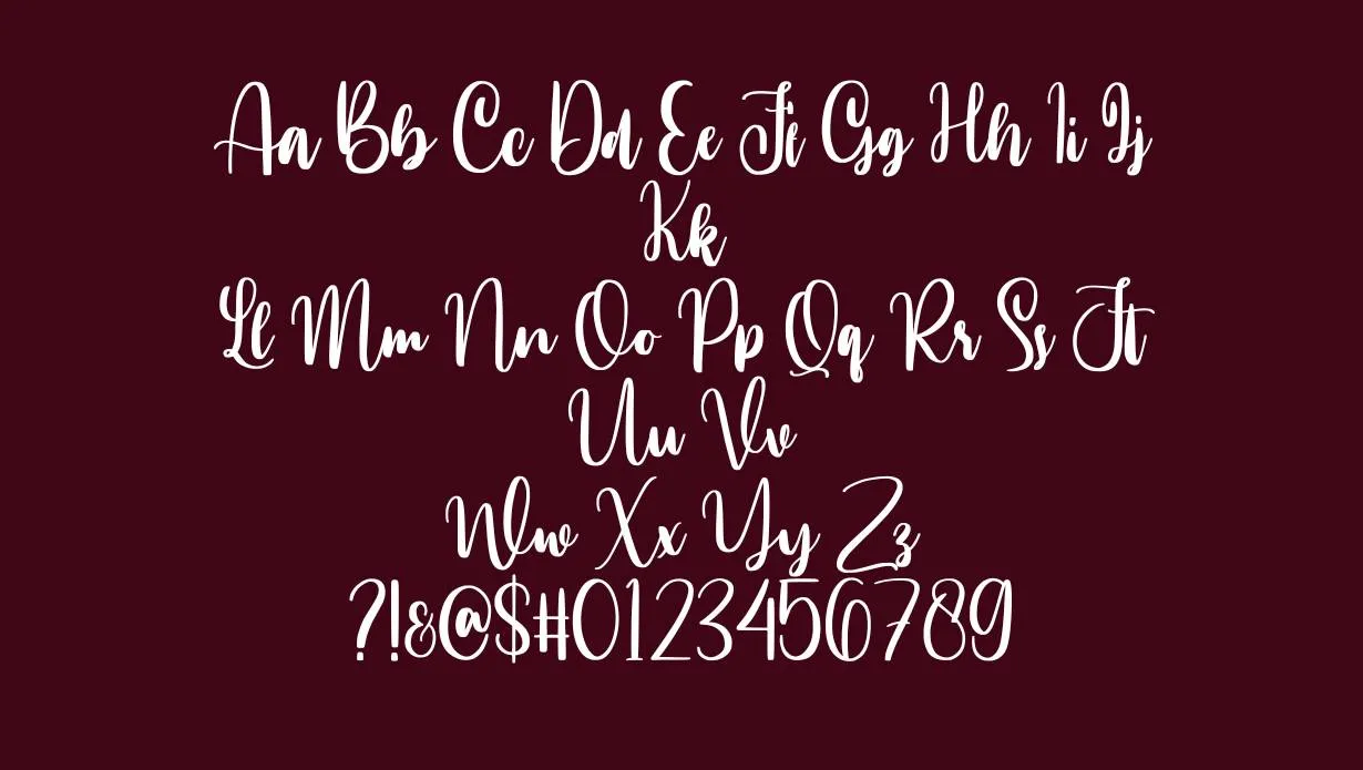 Annamellia Handlettering Font