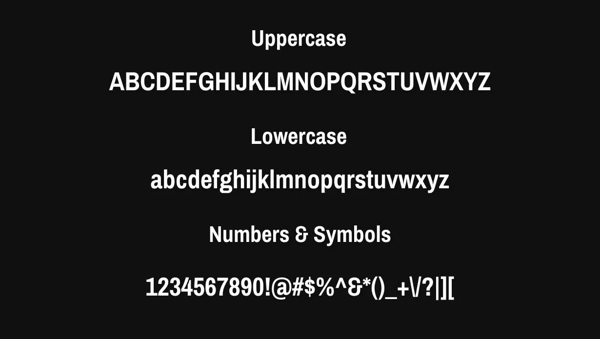 Archivo Narrow Font