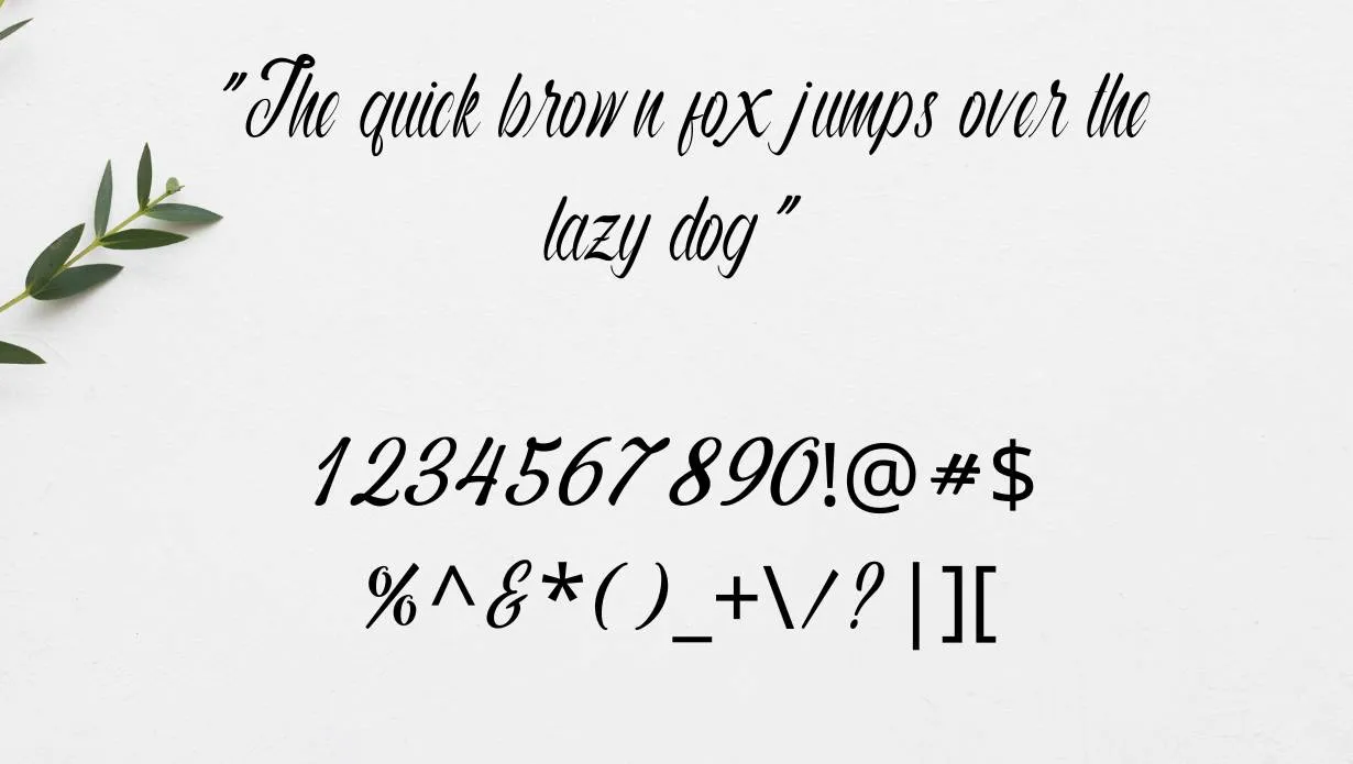 Autumn Flower Typeface Font