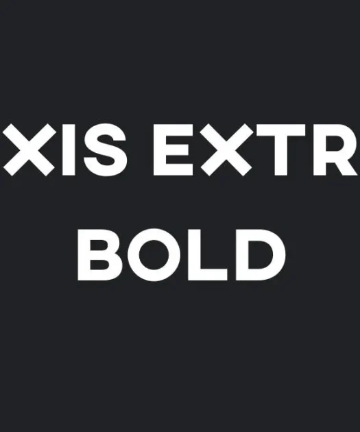 Axis Extra Bold Font Free Download