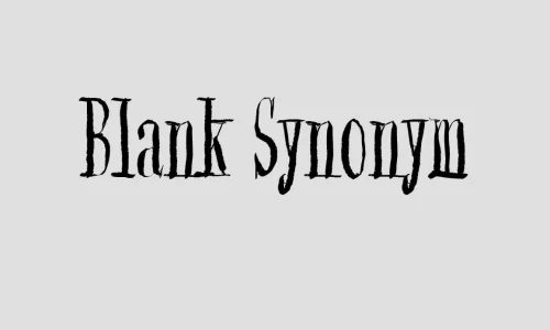 Blank Synonym Font Free Download