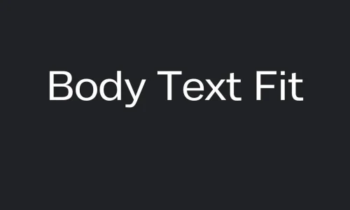 Body Text Fit Font Free Download
