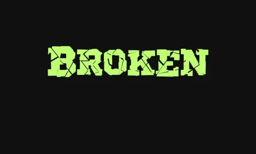 Broken Font Free Download