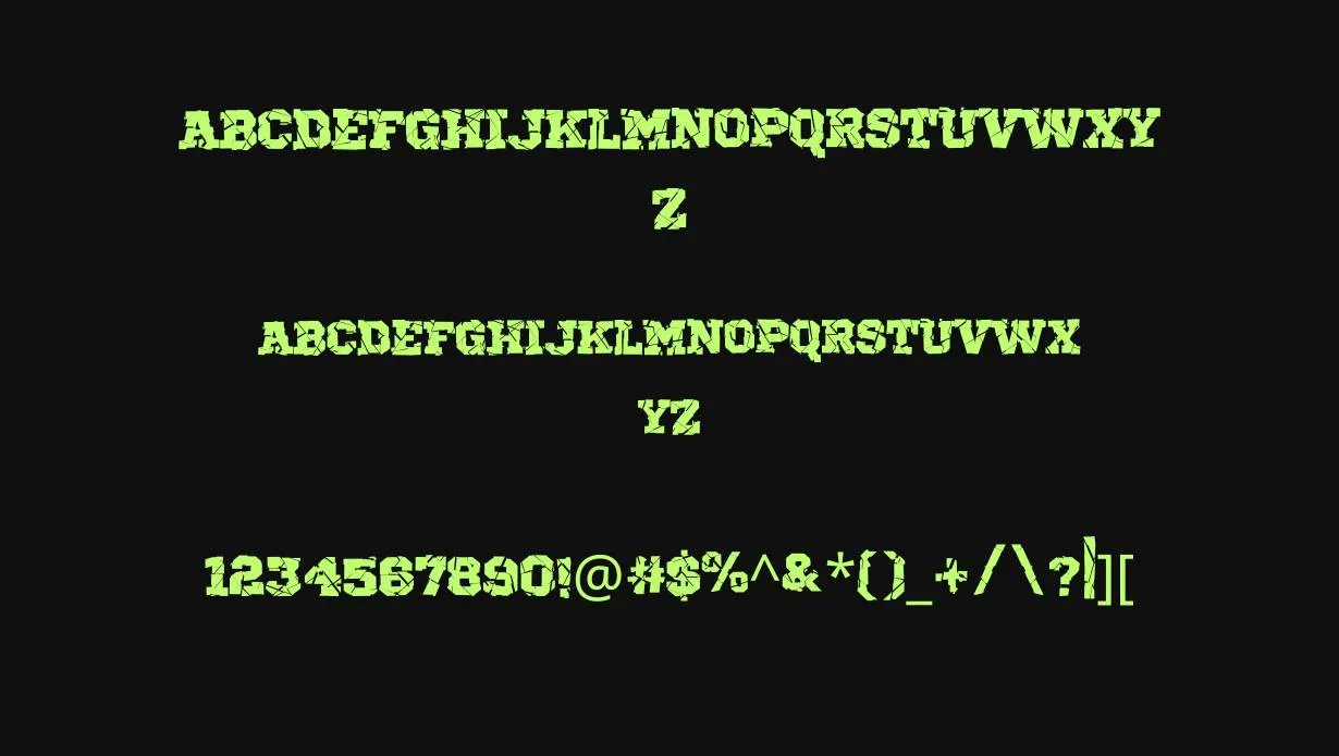 Broken Font