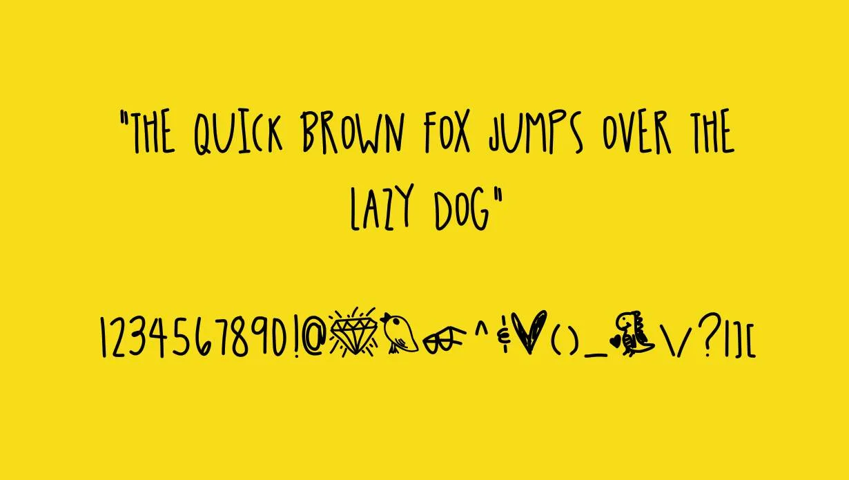 Chamberline and Doodle Vector Font