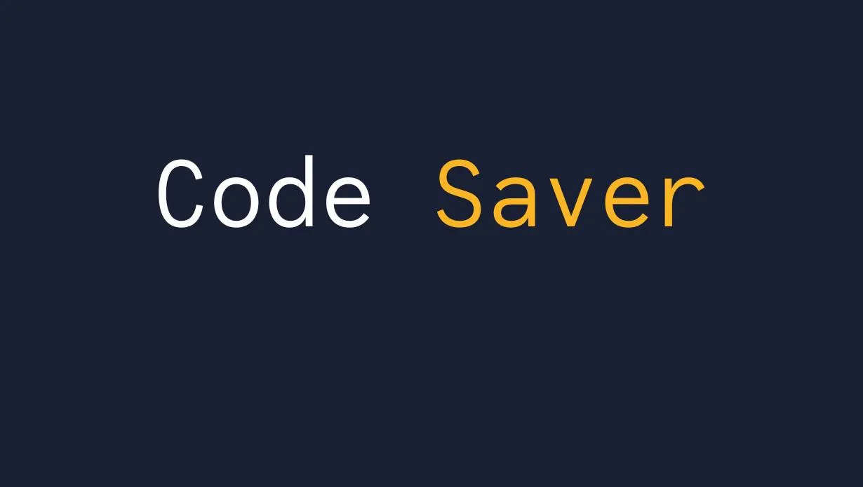 Code Saver Font Free Download