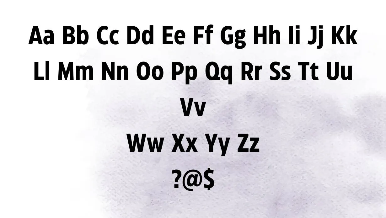 Condensed Font