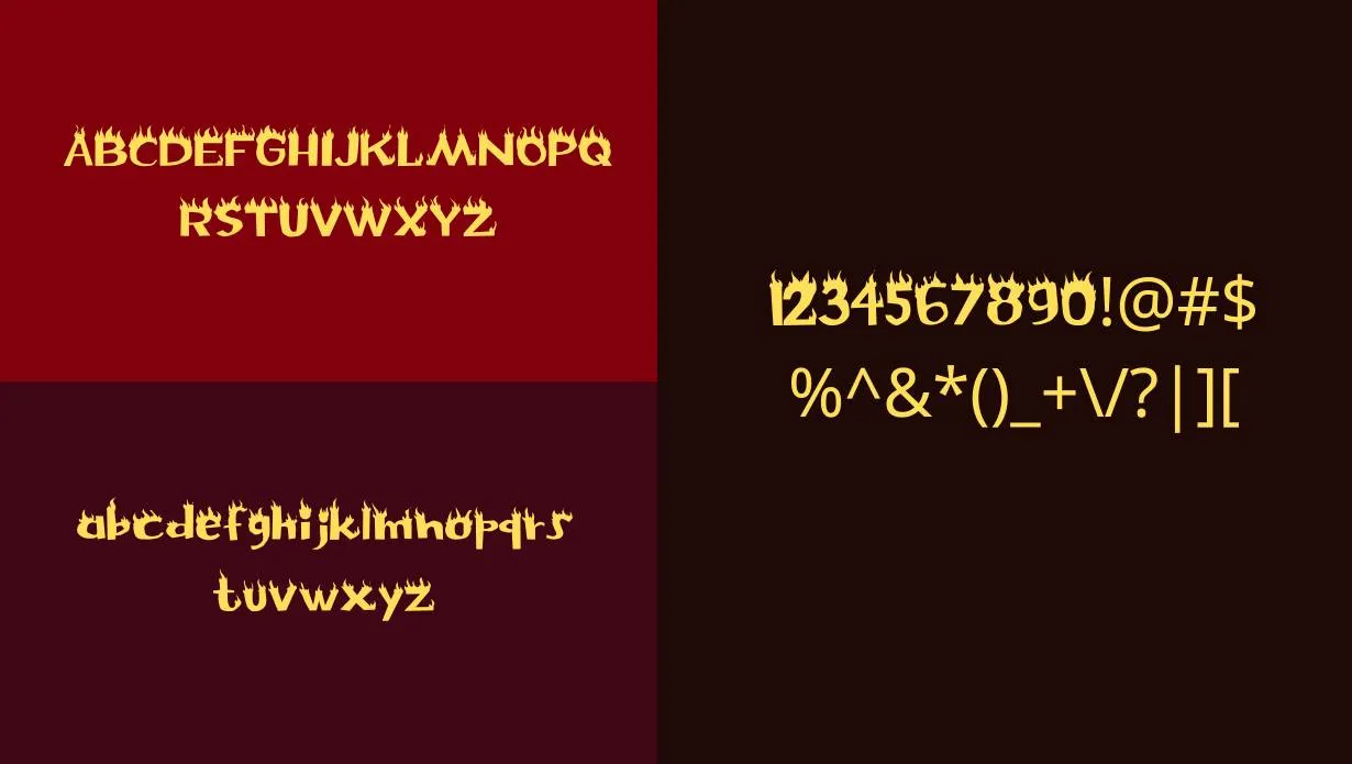 Flames Font