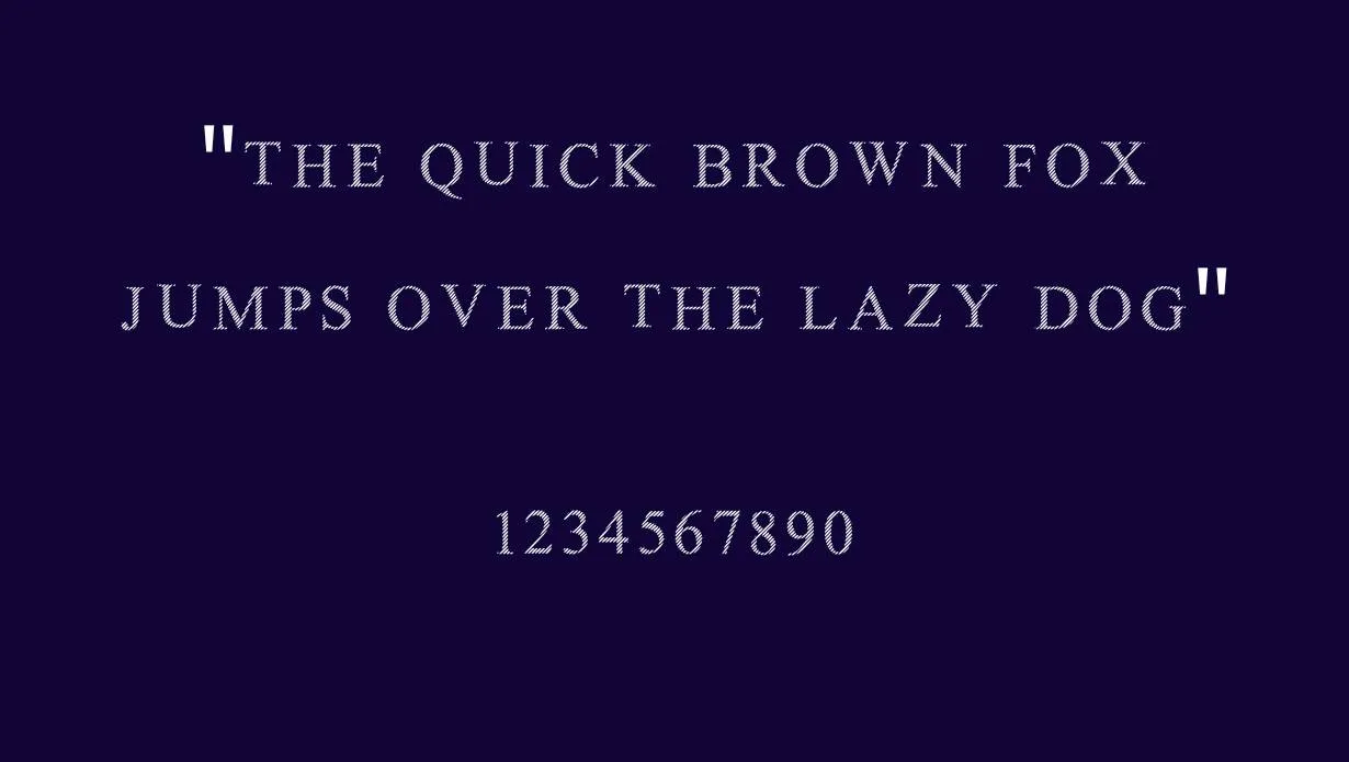 Free Limited Grids Font