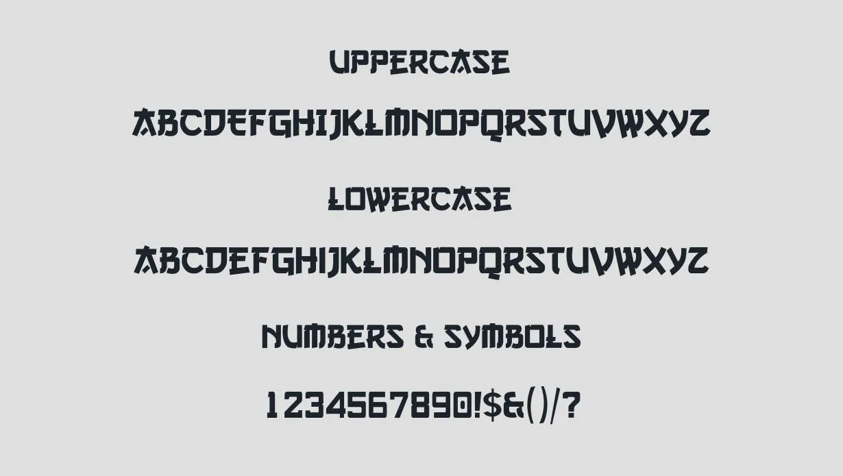 Gang of Three Font
