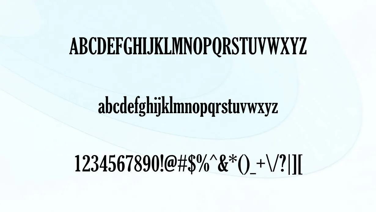 Gloucester Extra Condensed Font