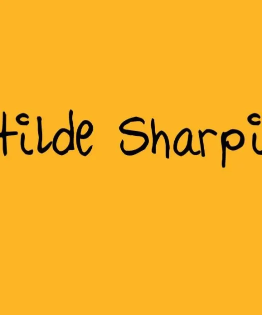 Hilde Sharpie Font Free Download