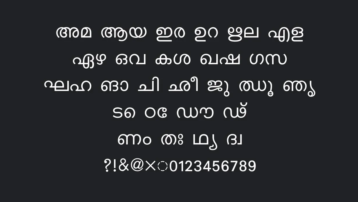 ML TT Karthika Normal Font