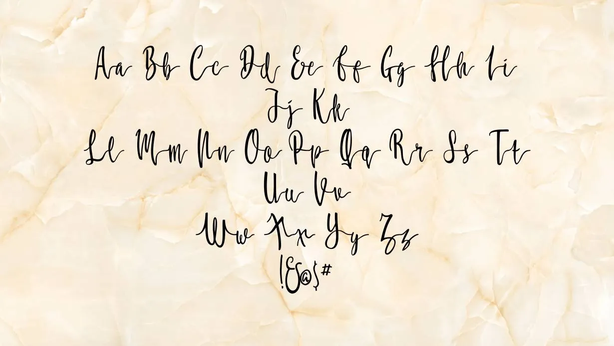 Molluca Script Font
