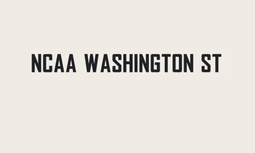 NCAA Washington St Font Free Download