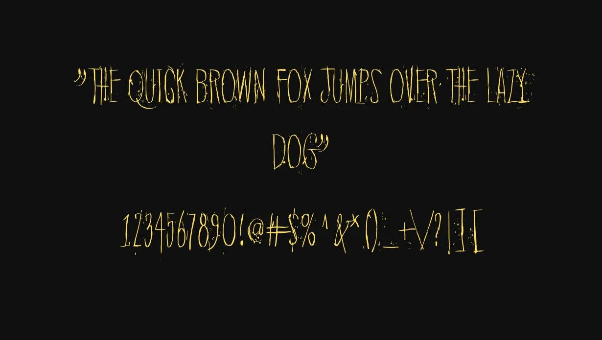 Quiet Horror Story Font