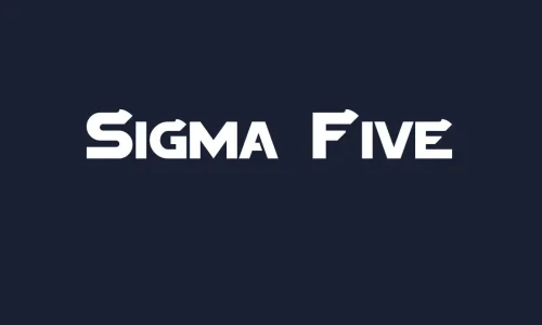 Sigma Five Font Free Download 