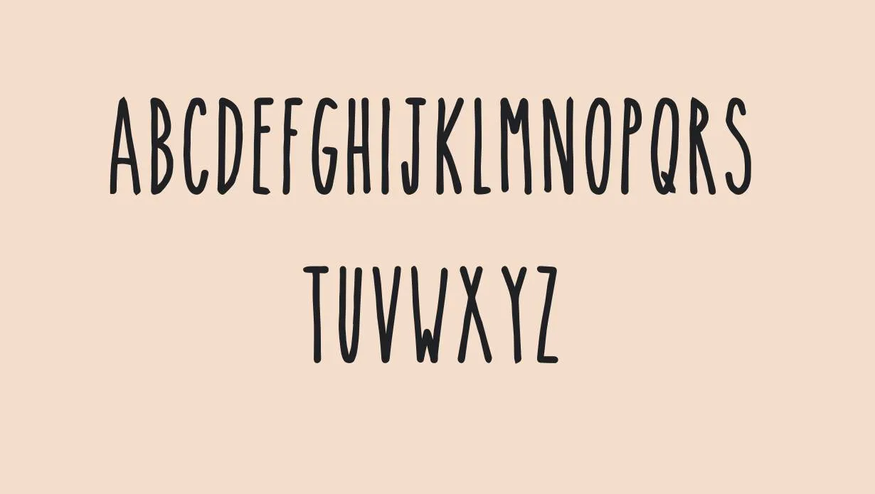 Skinny Font