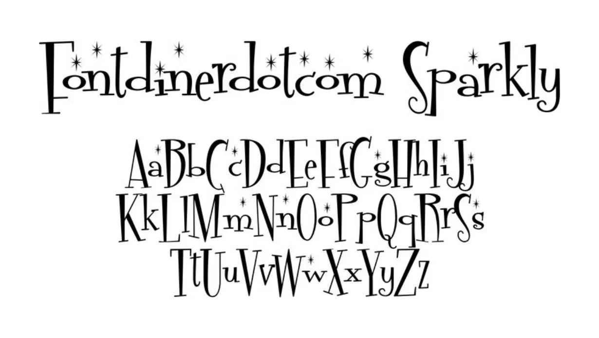 Sparkly Font