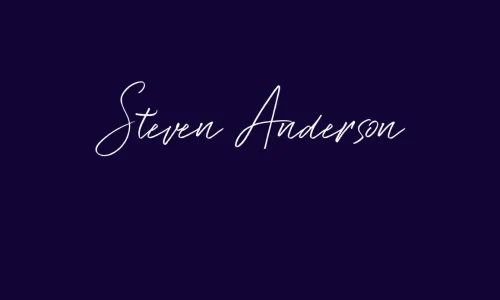 Steven Anderson Font Free Download